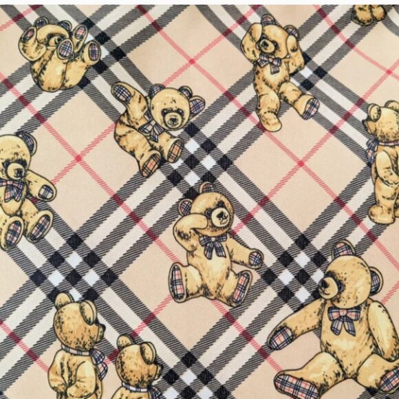 Vintage Burberrys Teddy Bear Canvas Tote - Picture 2 of 5